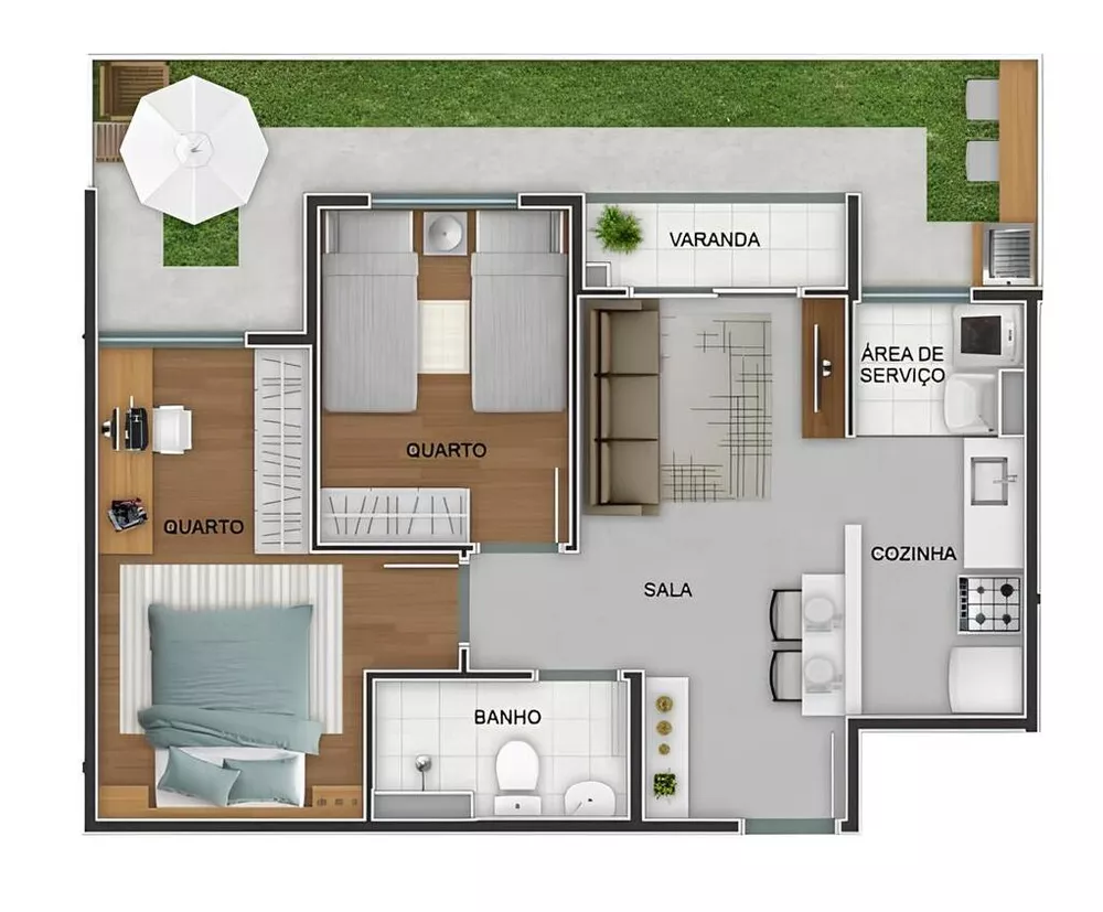 Apartamento, 2 quartos, 46 m² - Foto 53