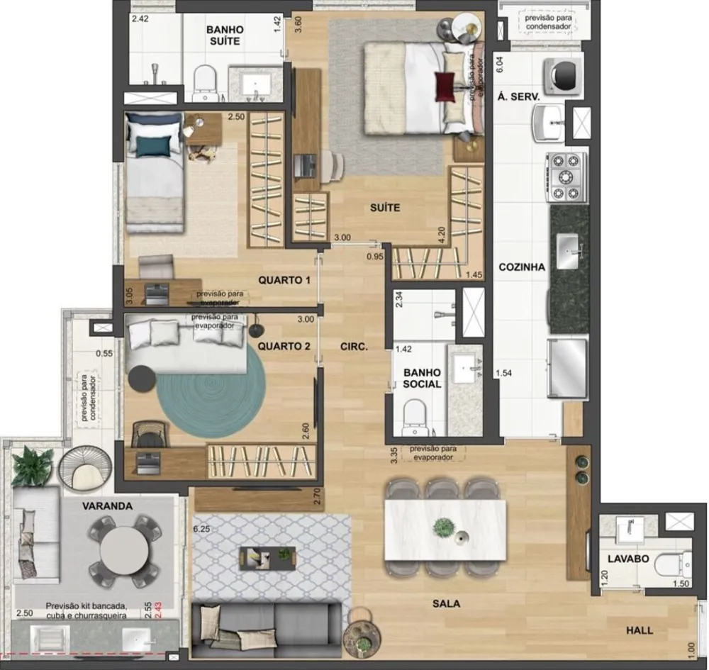 Apartamento, 3 quartos, 89 m² - Foto 28