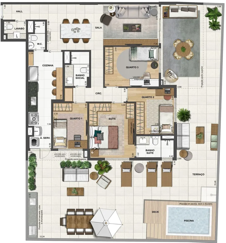 Apartamento, 3 quartos, 89 m² - Foto 29