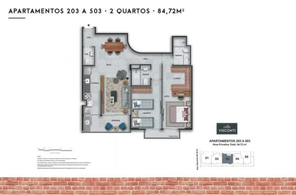 Apartamento, 2 quartos, 84 m² - Foto 9