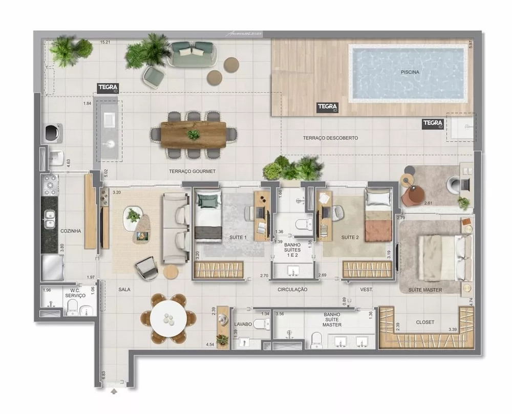 Cobertura, 4 quartos, 301 m² - Foto 29