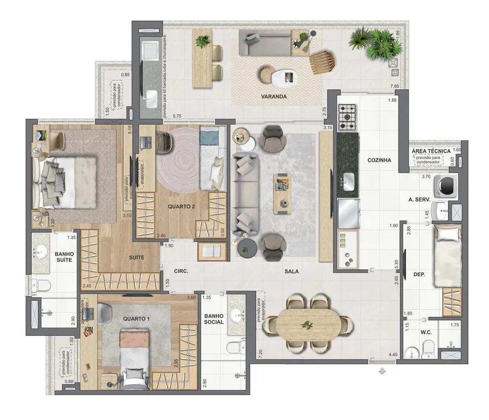 Apartamento, 3 quartos, 243 m² - Foto 50