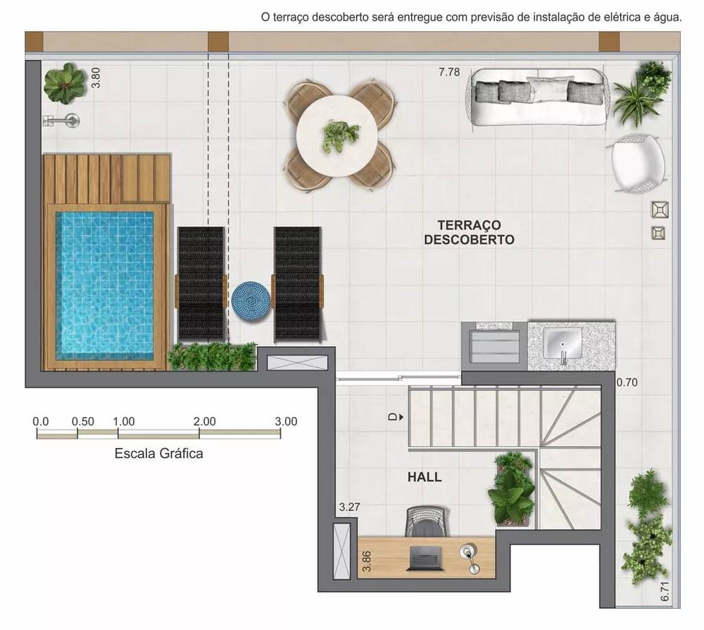 Cobertura, 1 quarto, 67 m² - Foto 88