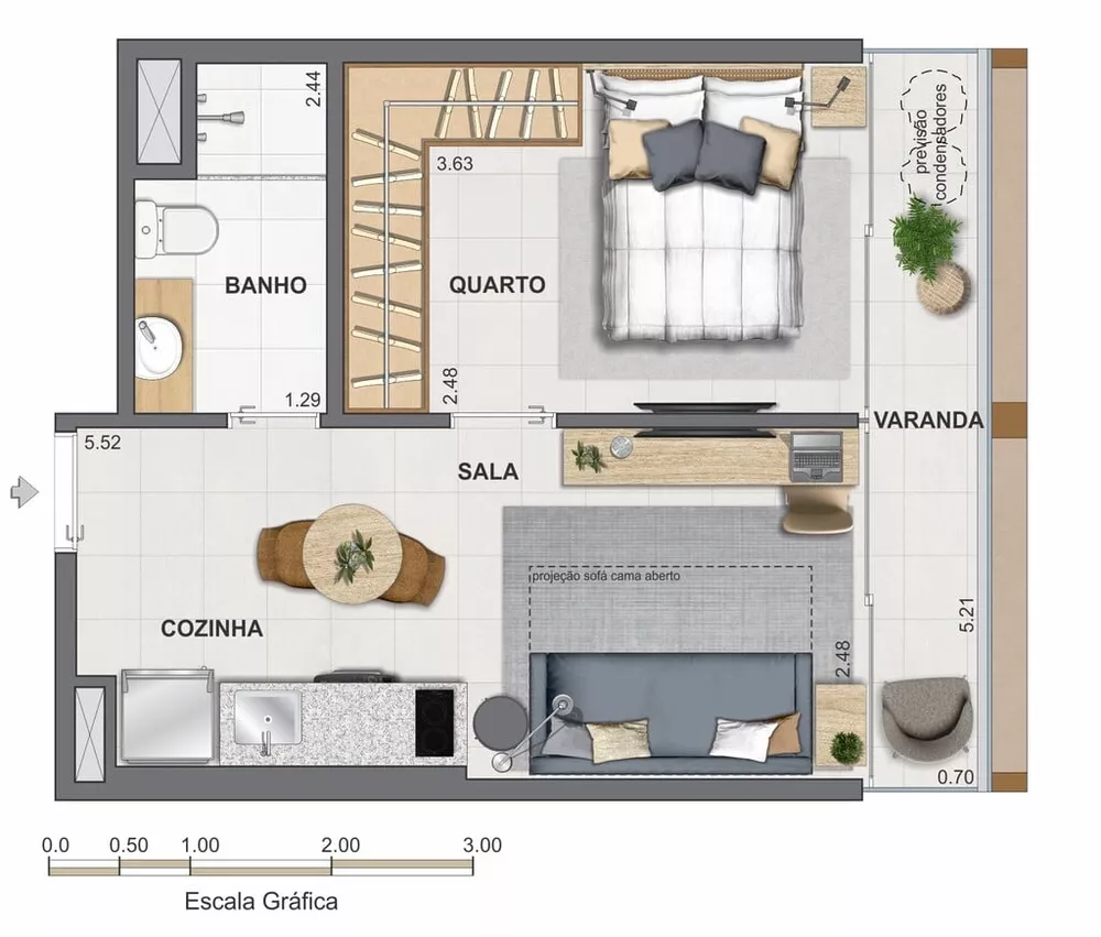 Cobertura, 1 quarto, 67 m² - Foto 53