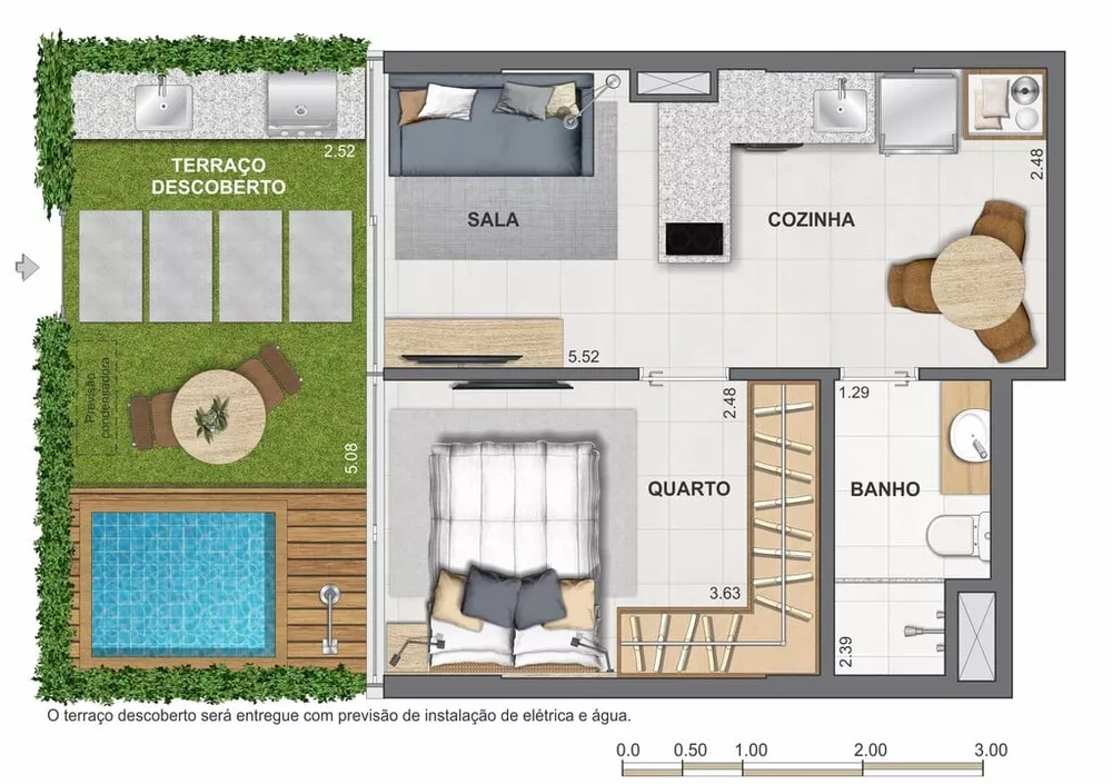 Cobertura, 1 quarto, 67 m² - Foto 58
