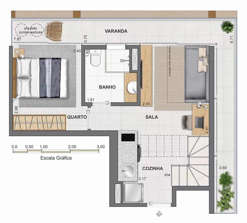 Cobertura, 1 quarto, 67 m² - Foto 87