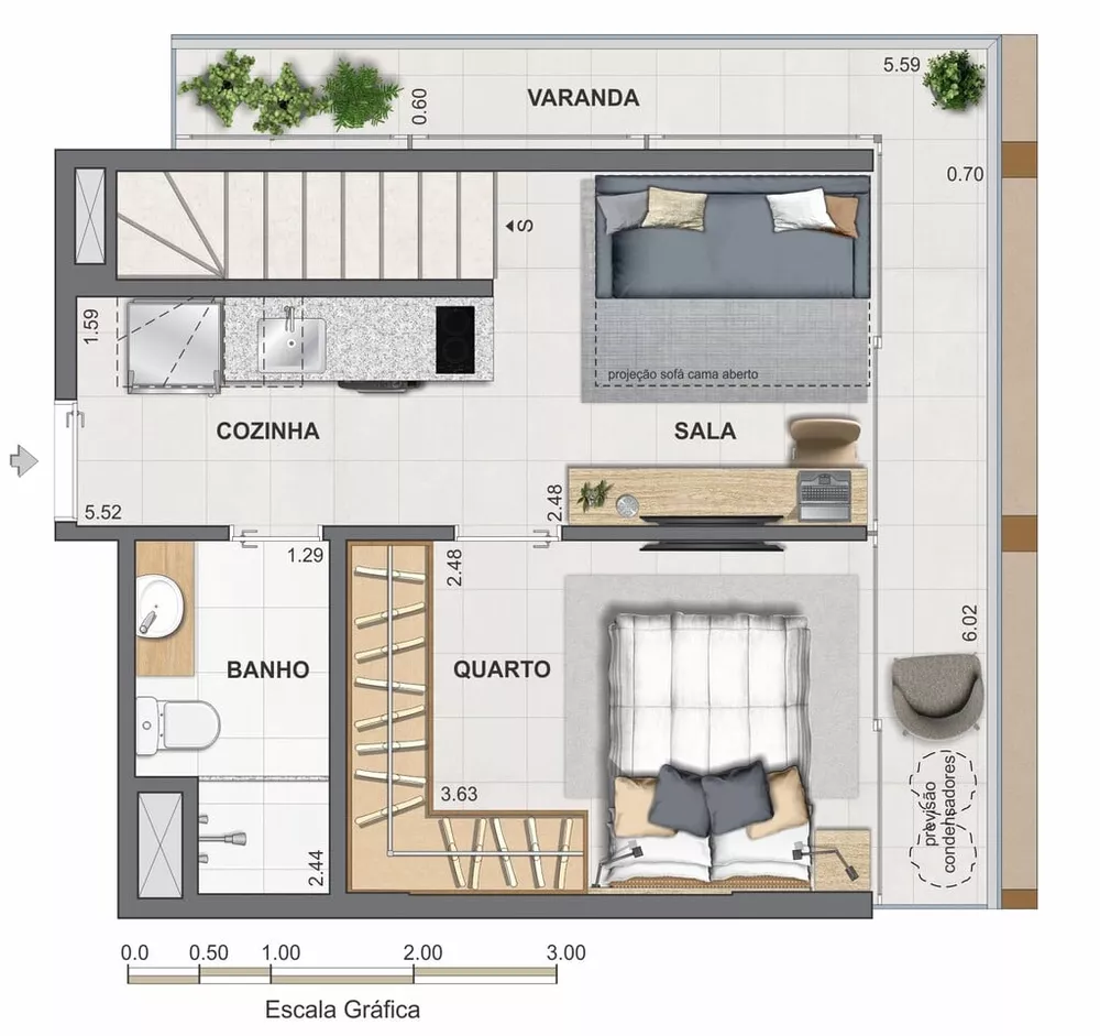 Cobertura, 1 quarto, 67 m² - Foto 77
