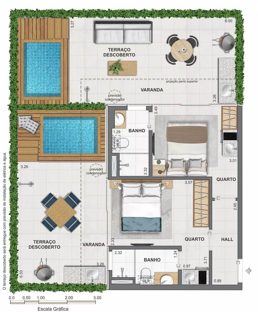 Cobertura, 1 quarto, 67 m² - Foto 82
