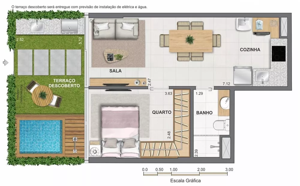 Cobertura, 1 quarto, 67 m² - Foto 62