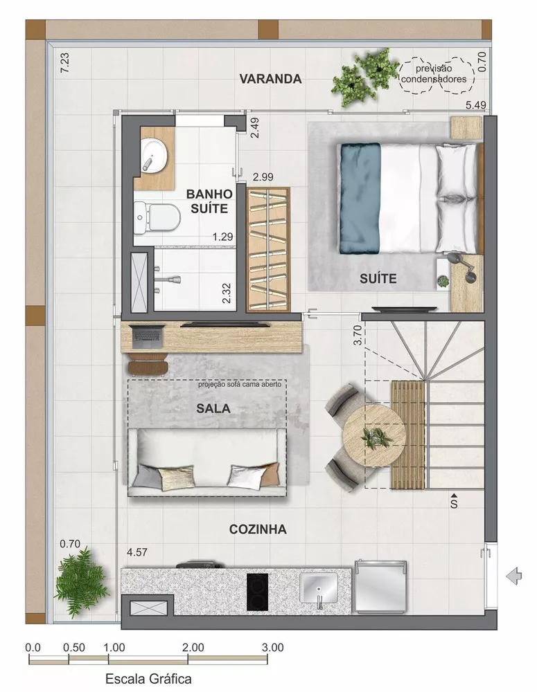 Cobertura, 1 quarto, 67 m² - Foto 83