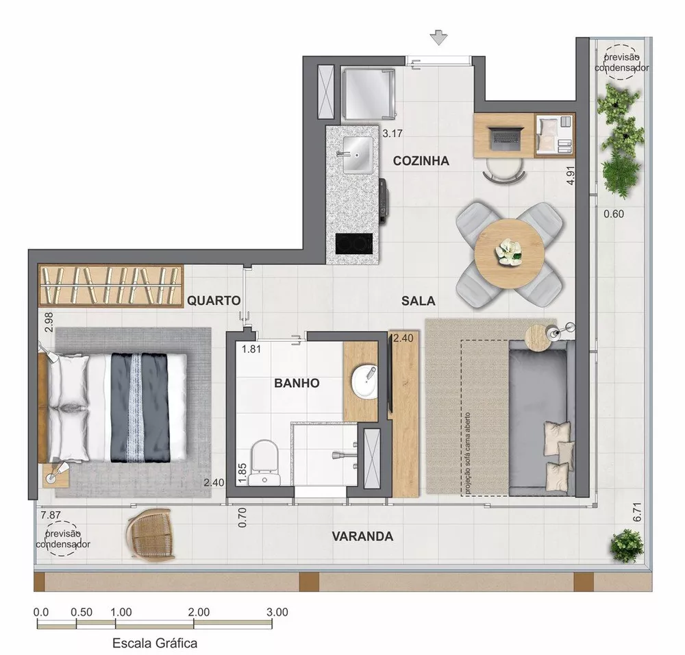 Cobertura, 1 quarto, 67 m² - Foto 59