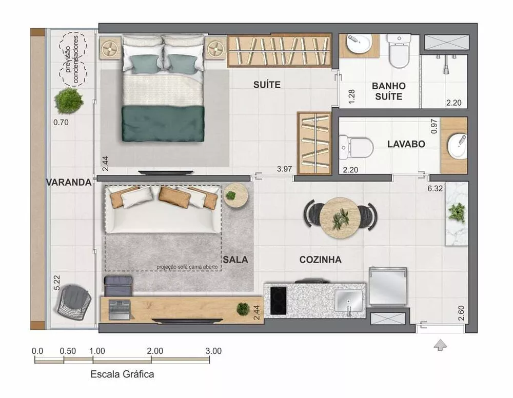 Apartamento, 2 quartos, 50 m² - Foto 23