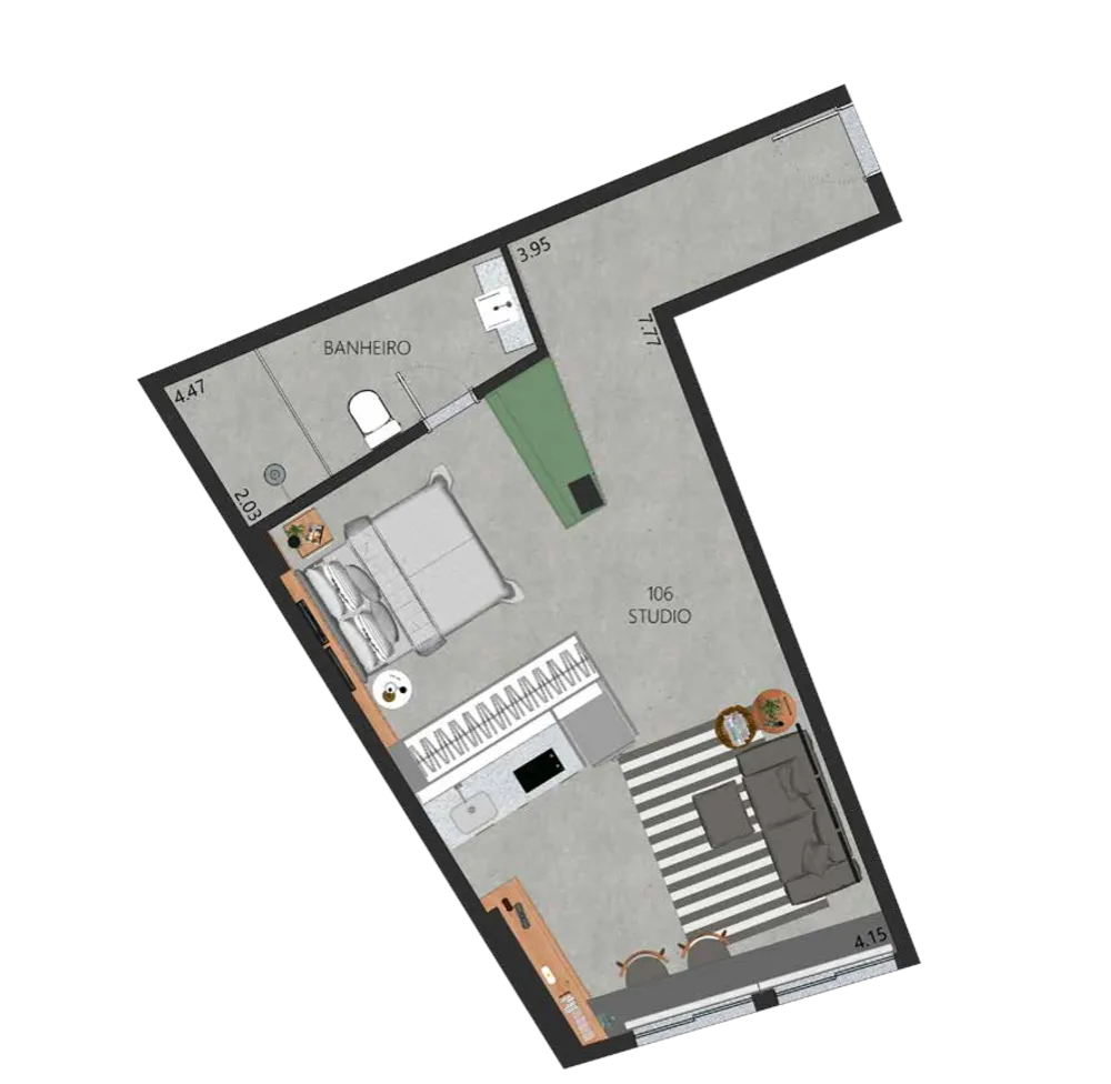 Apartamento, 1 quarto, 38 m² - Foto 86