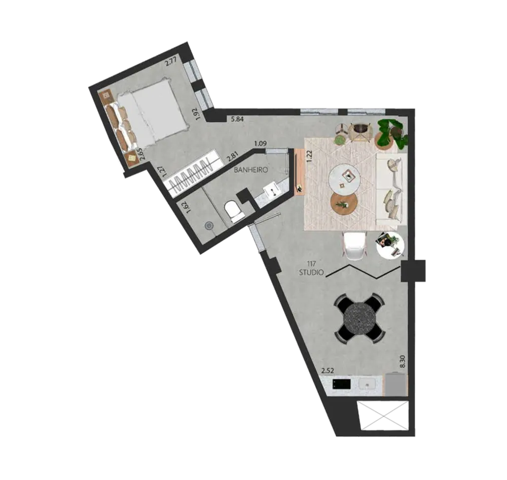 Apartamento, 1 quarto, 38 m² - Foto 97