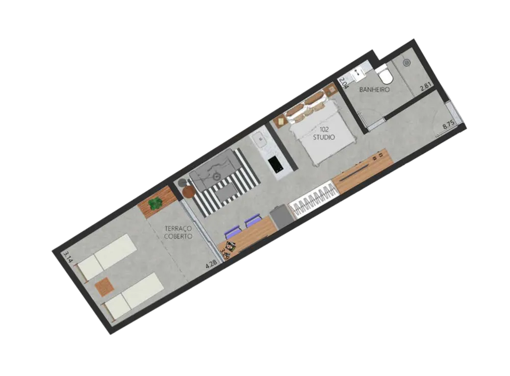 Apartamento, 1 quarto, 59 m² - Foto 80