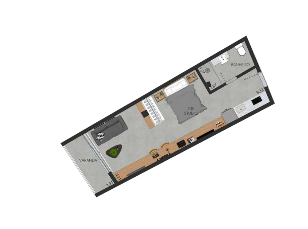 Apartamento, 1 quarto, 59 m² - Foto 83