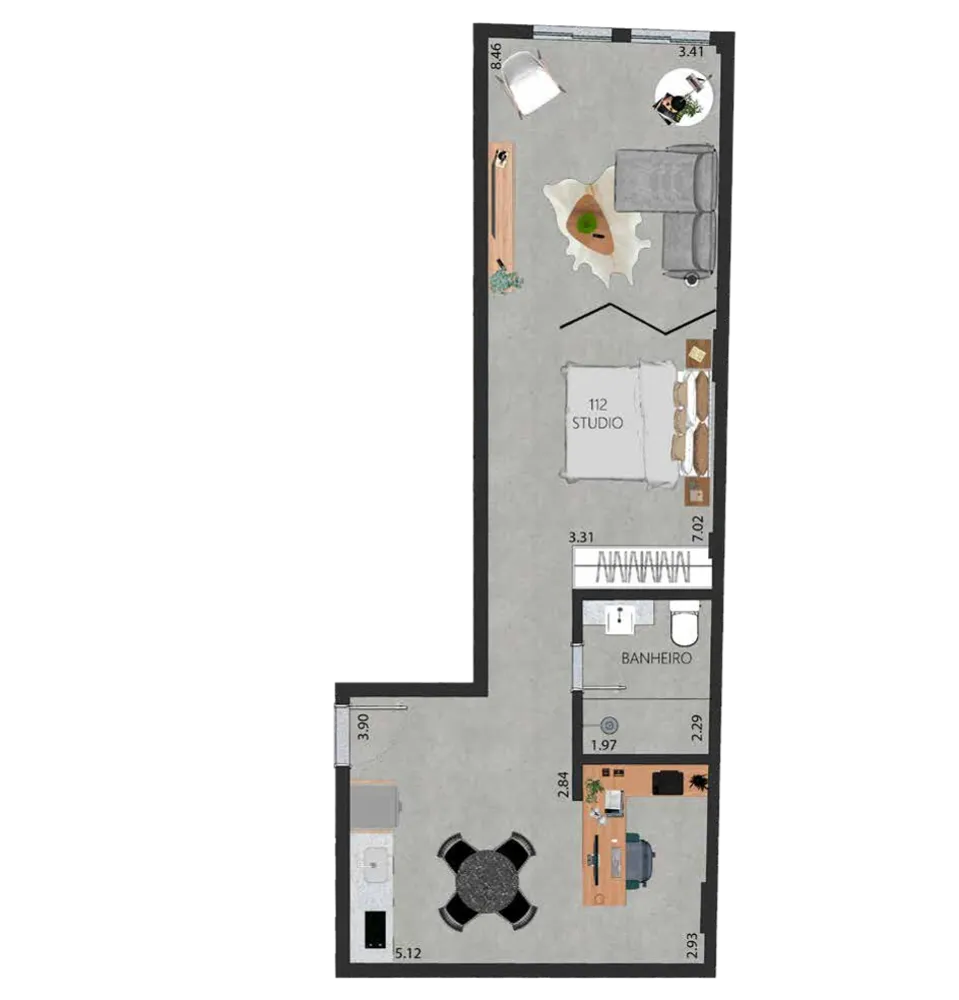 Apartamento, 1 quarto, 59 m² - Foto 92