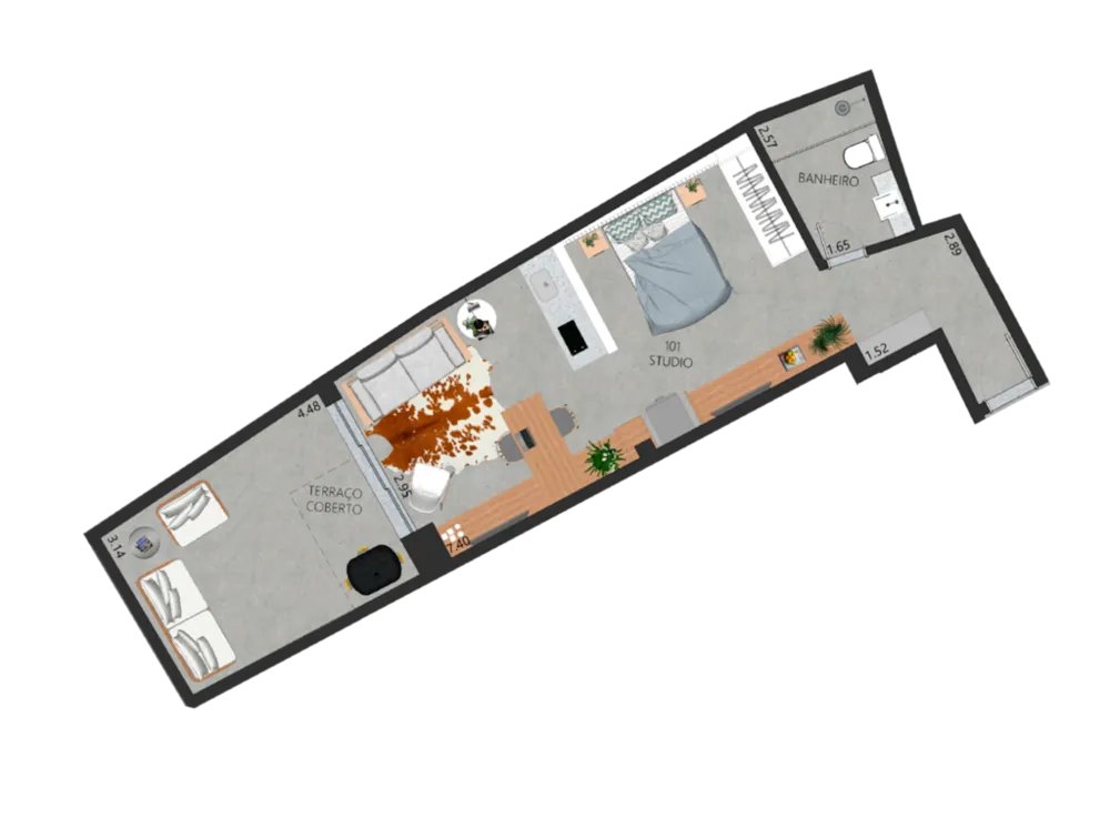 Apartamento, 1 quarto, 59 m² - Foto 78