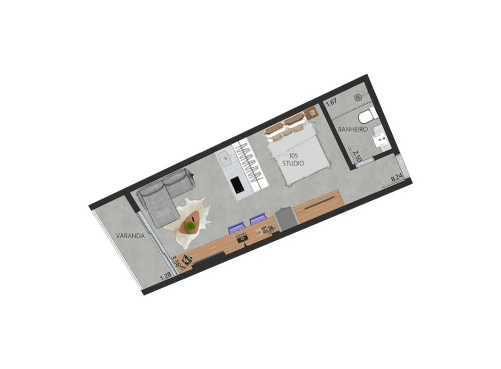 Apartamento, 1 quarto, 59 m² - Foto 85