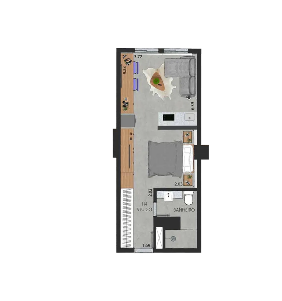 Apartamento, 1 quarto, 59 m² - Foto 94