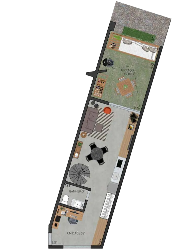 Apartamento, 1 quarto, 59 m² - Foto 102