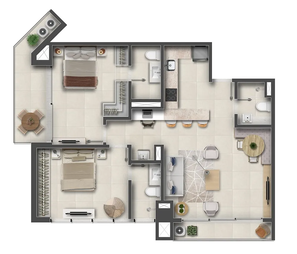 Apartamento, 1 quarto, 52 m² - Foto 134