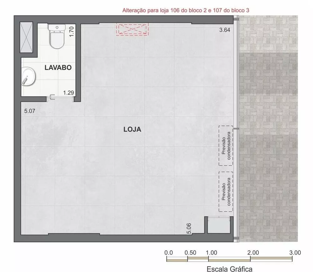 Loja-Salão, 28 m² - Foto 3