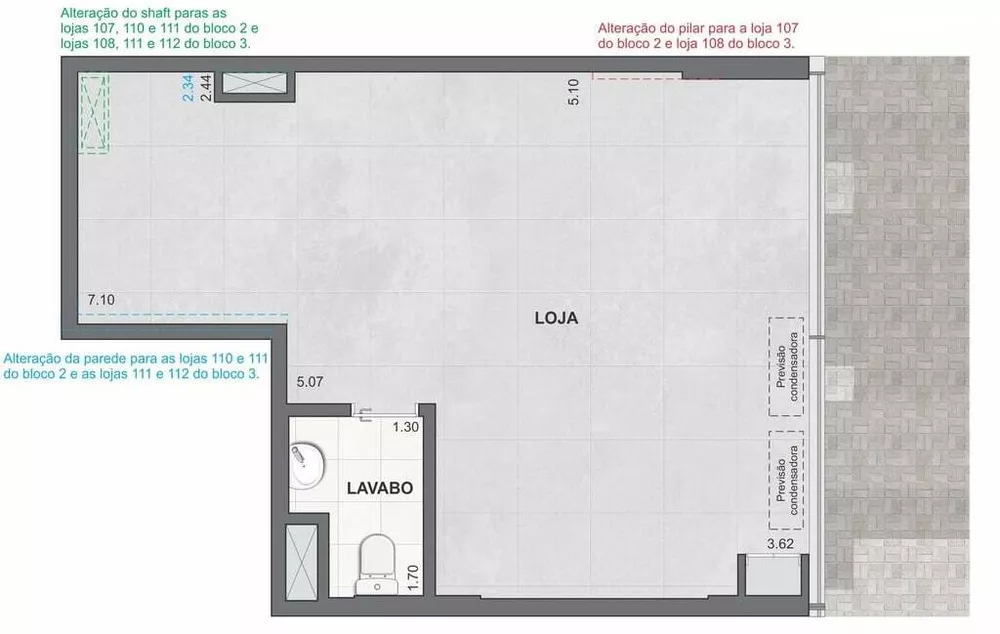 Loja-Salão, 28 m² - Foto 4