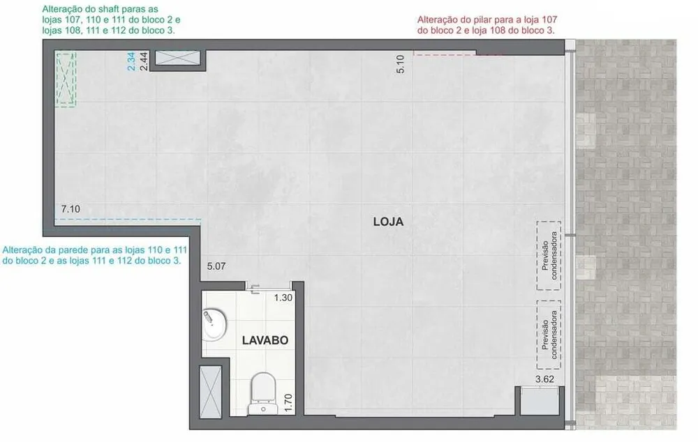 Loja-Salão, 28 m² - Foto 7