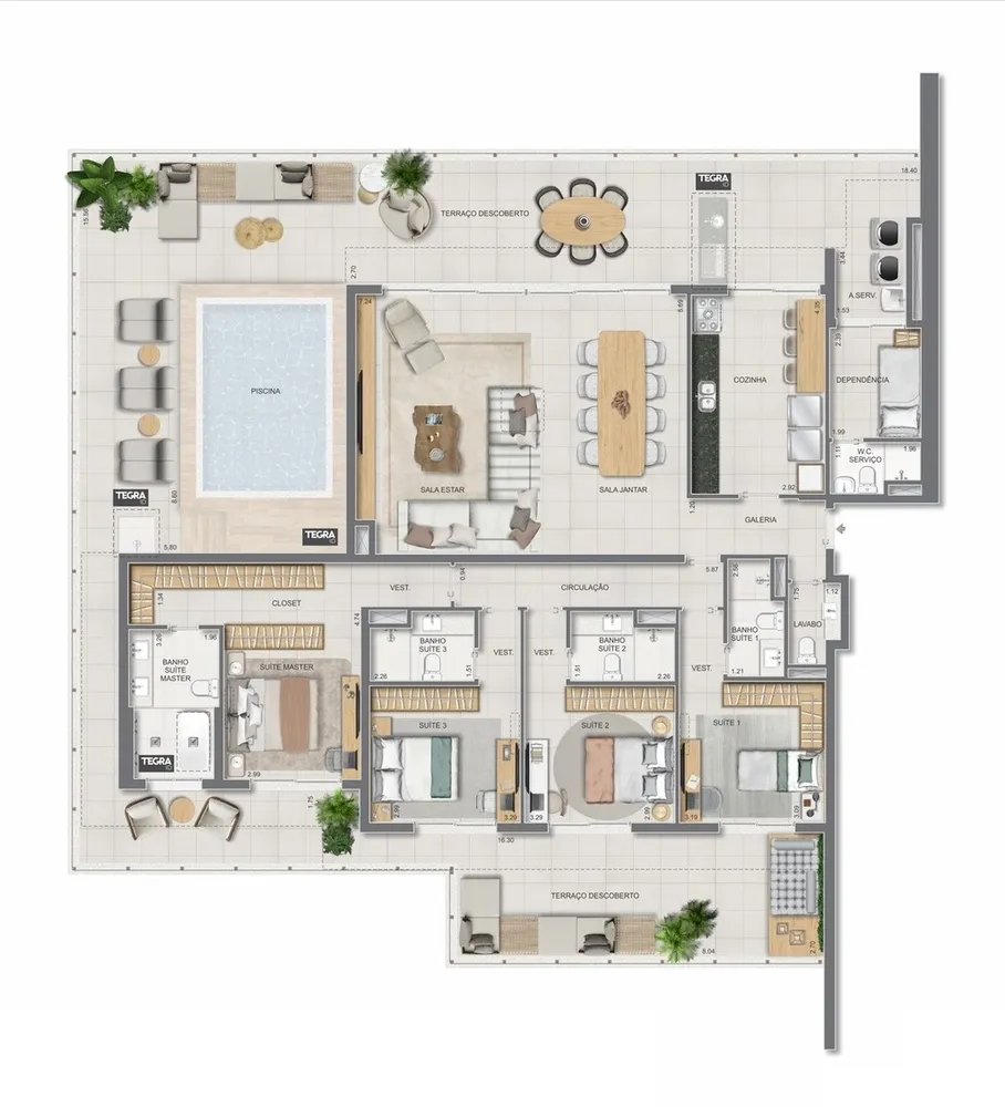 Cobertura, 4 quartos, 365 m² - Foto 204
