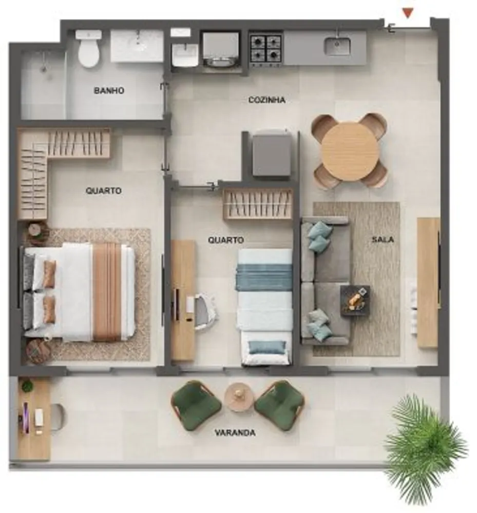 Apartamento, 1 quarto, 51 m² - Foto 84