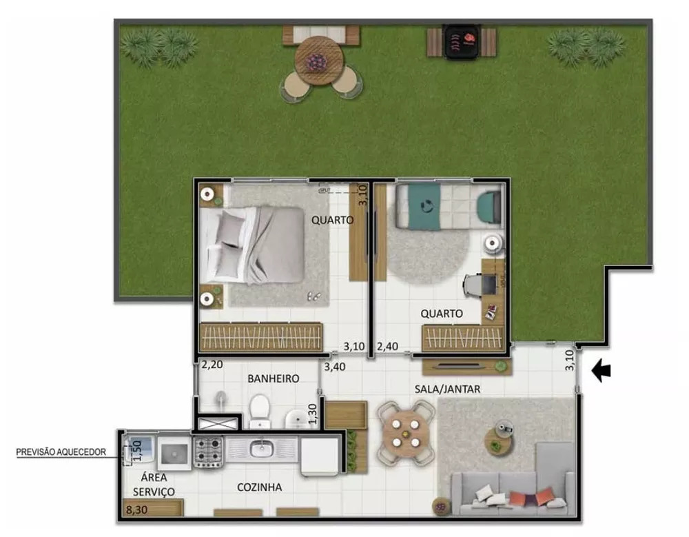 Apartamento, 2 quartos, 74 m² - Foto 19