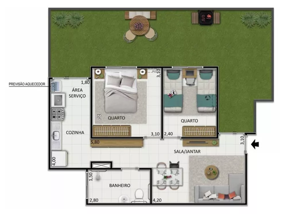 Apartamento, 2 quartos, 74 m² - Foto 21