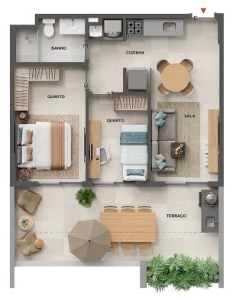 Apartamento à venda com 1 quarto, 47m² - Foto 9