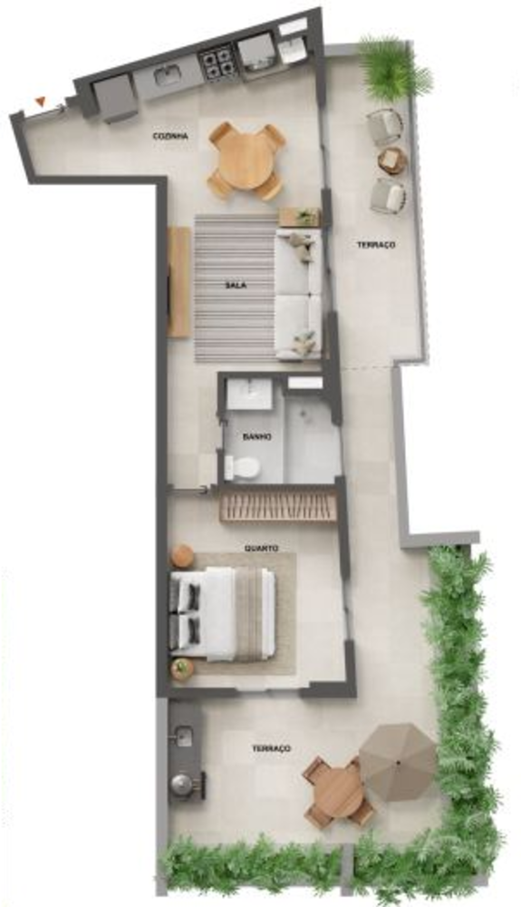 Apartamento à venda com 1 quarto, 47m² - Foto 10