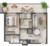 Apartamento, 1 quarto, 47 m² - Foto 6