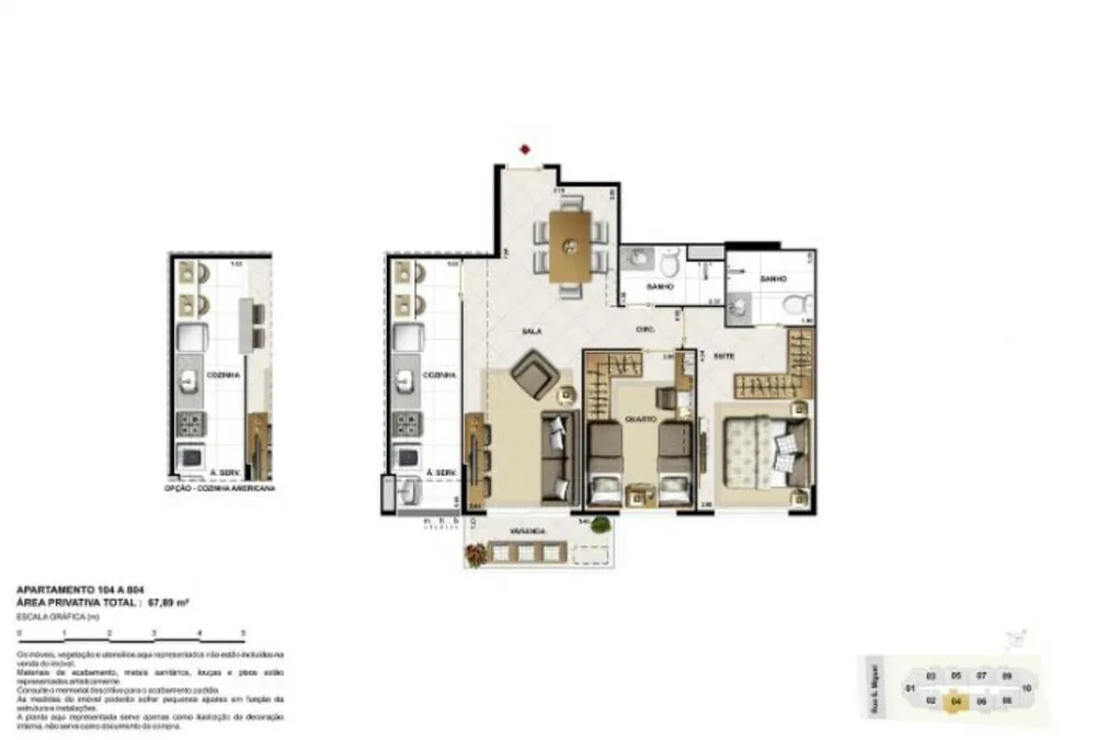 Apartamento, 2 quartos, 65 m² - Foto 53