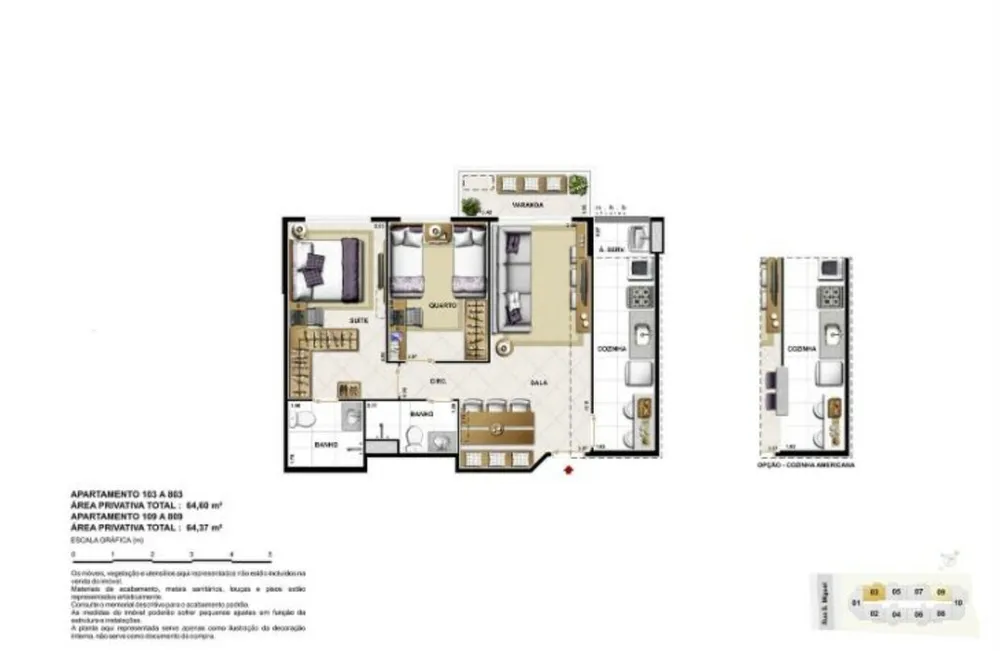 Apartamento, 2 quartos, 65 m² - Foto 47