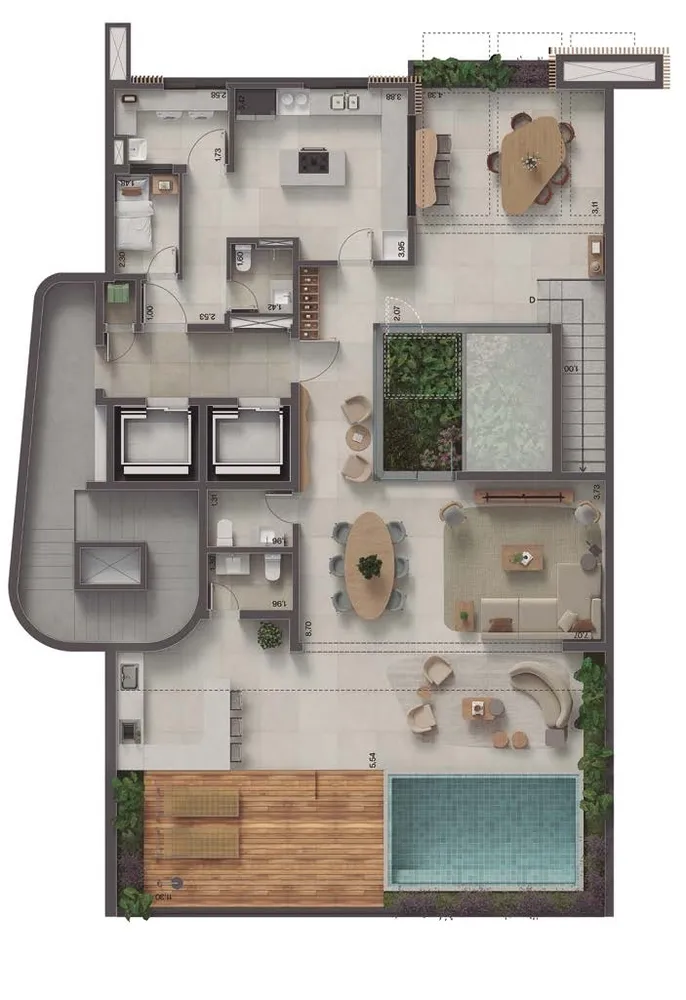 Cobertura, 4 quartos, 323 m² - Foto 50