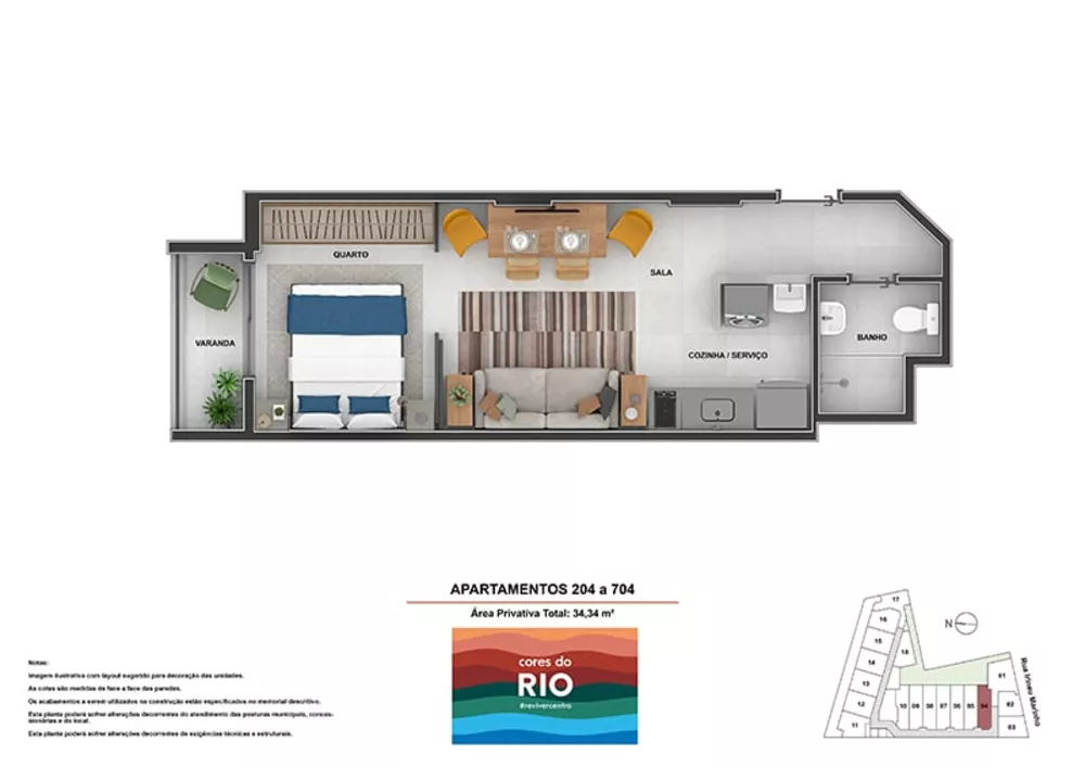 Apartamento, 1 quarto, 35 m² - Foto 8