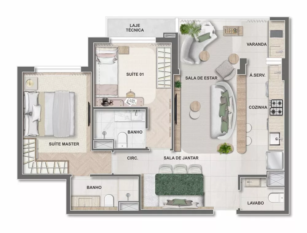 Apartamento, 2 quartos, 66 m² - Foto 69