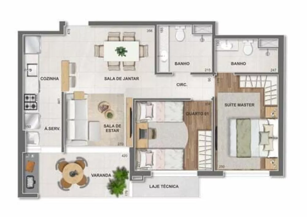 Cobertura, 3 quartos, 159 m² - Foto 41