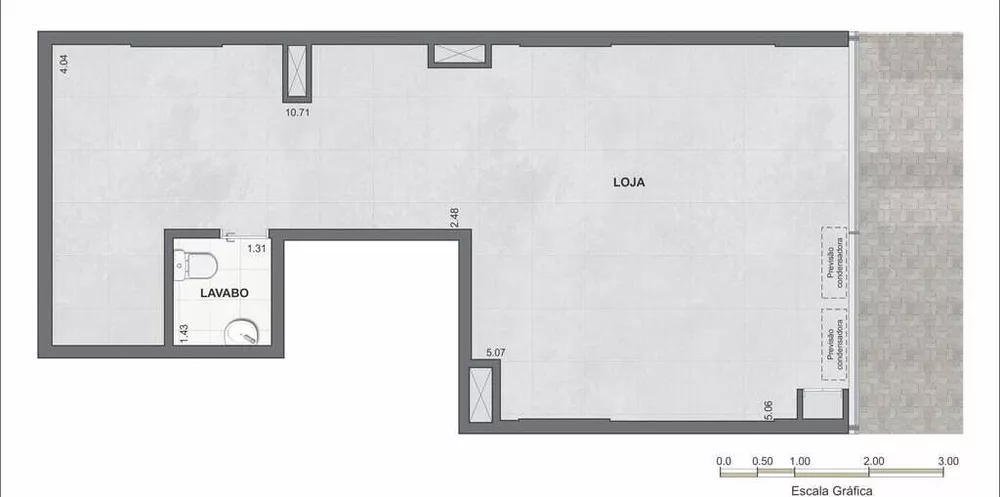 Loja-Salão, 58 m² - Foto 6