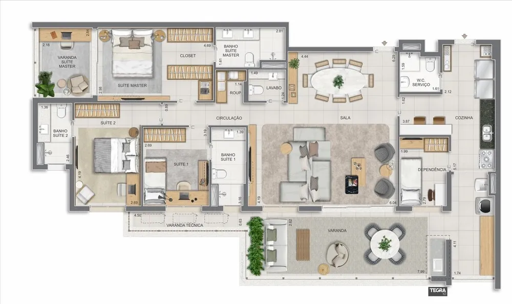 Cobertura, 4 quartos, 281 m² - Foto 178