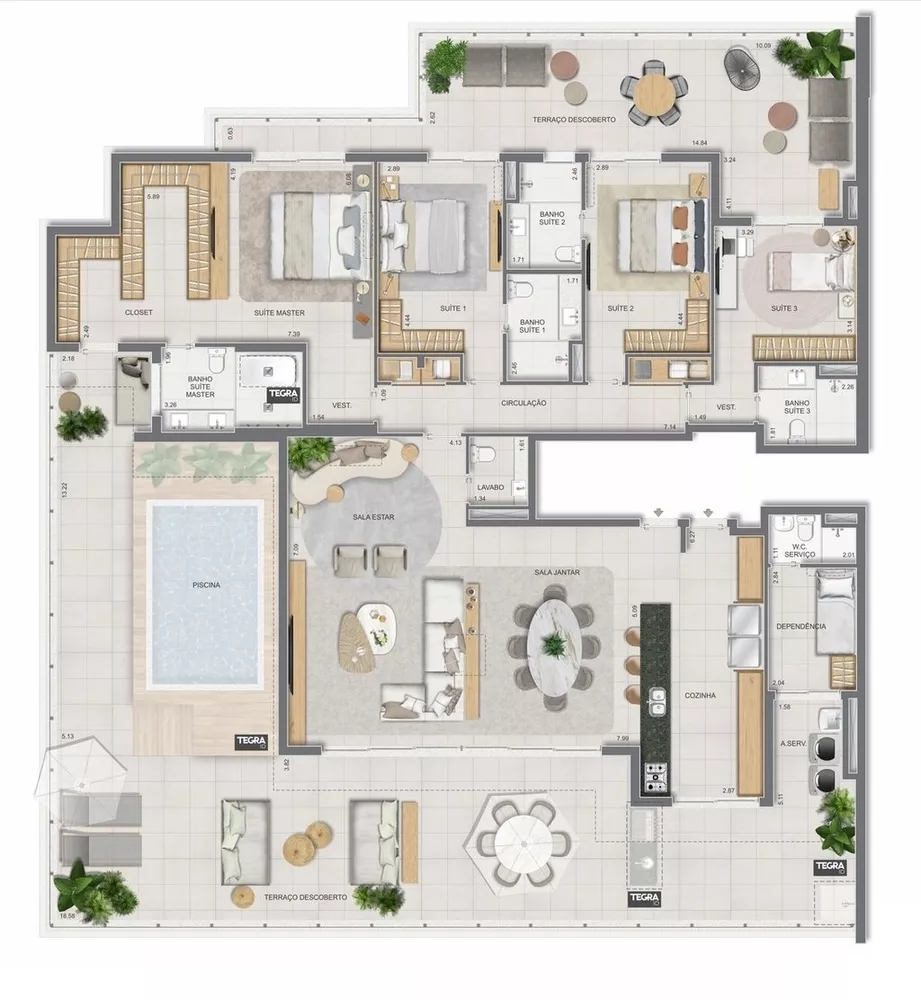 Cobertura, 4 quartos, 281 m² - Foto 10