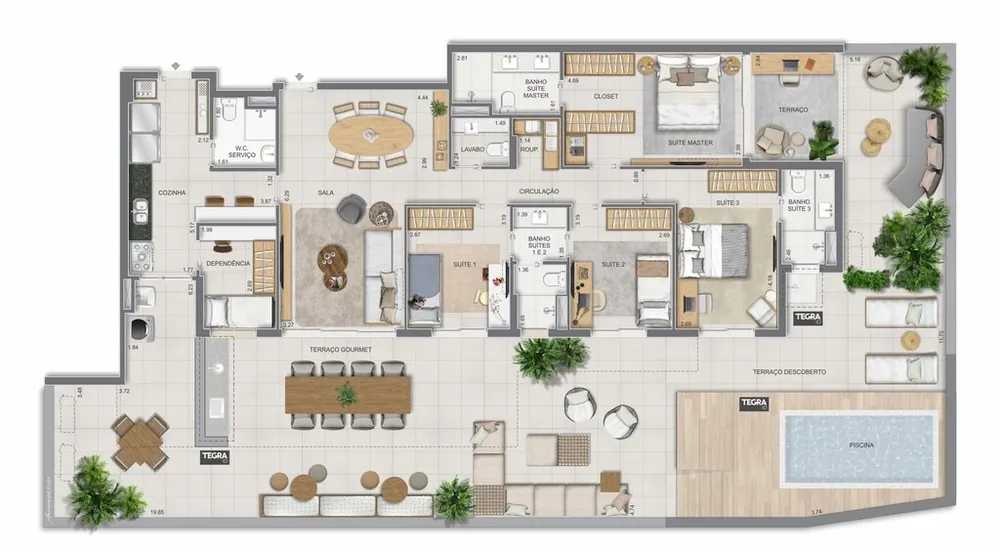 Cobertura, 4 quartos, 281 m² - Foto 194