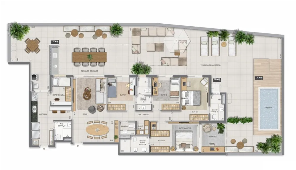 Cobertura, 4 quartos, 281 m² - Foto 206