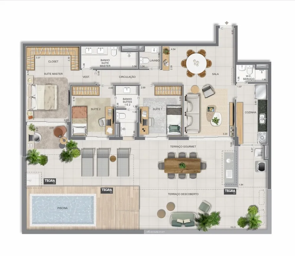 Cobertura, 4 quartos, 281 m² - Foto 184