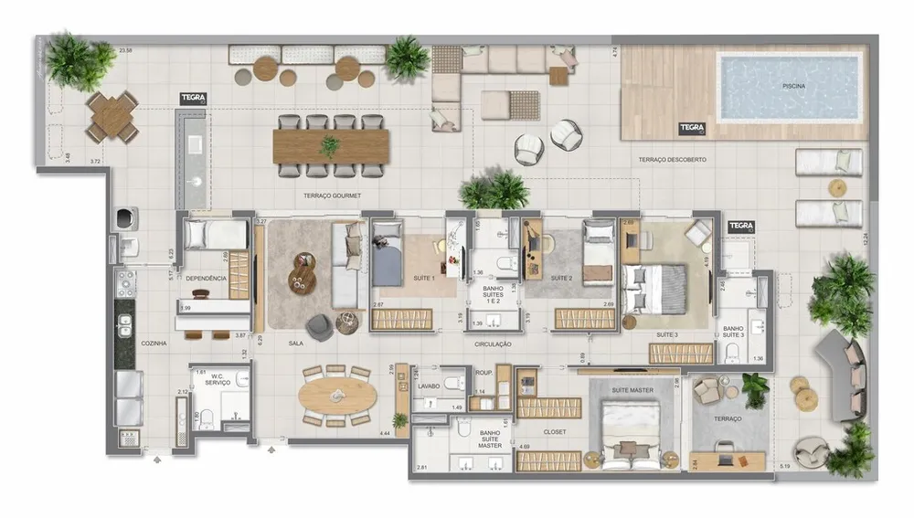 Cobertura, 4 quartos, 281 m² - Foto 195
