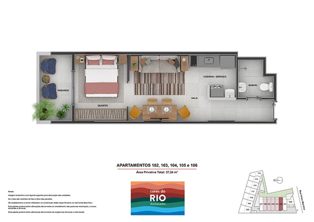 Apartamento, 1 quarto, 36 m² - Foto 69